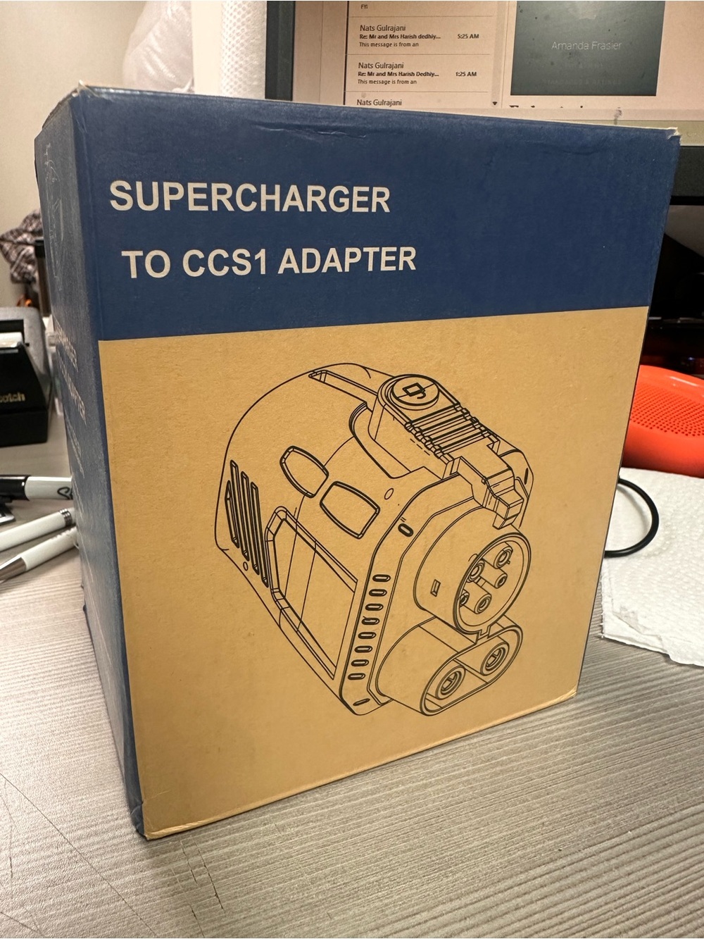 2024 Tesla Supercharger to CCS1 Adapter, NACS to CCS Adapter, Tesla Charger Adap